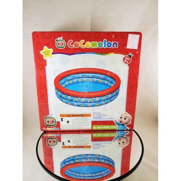 CoComelon 40" Inflatable Kiddie Pool for Toddlers - Summer Outdoor Water Fun Age - Picture 1 of 4